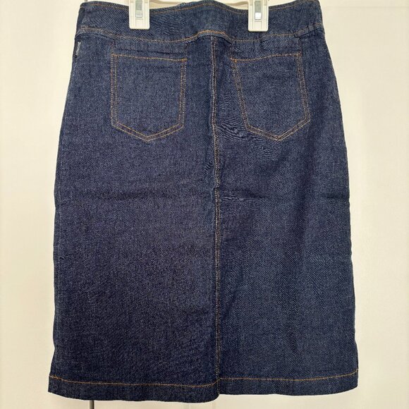 Classic Denim A-Line Skirt | Dark Wash | 29 inches waist - Picture 2 of 2